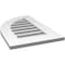 Ekena Millwork Quarter Round Top Left Surface Mount PVC Gable Vent w/ 3-1/2"W x 1"P Standard Frame, 16"W x 26"H GVPQL16X2601SF - alternate 4